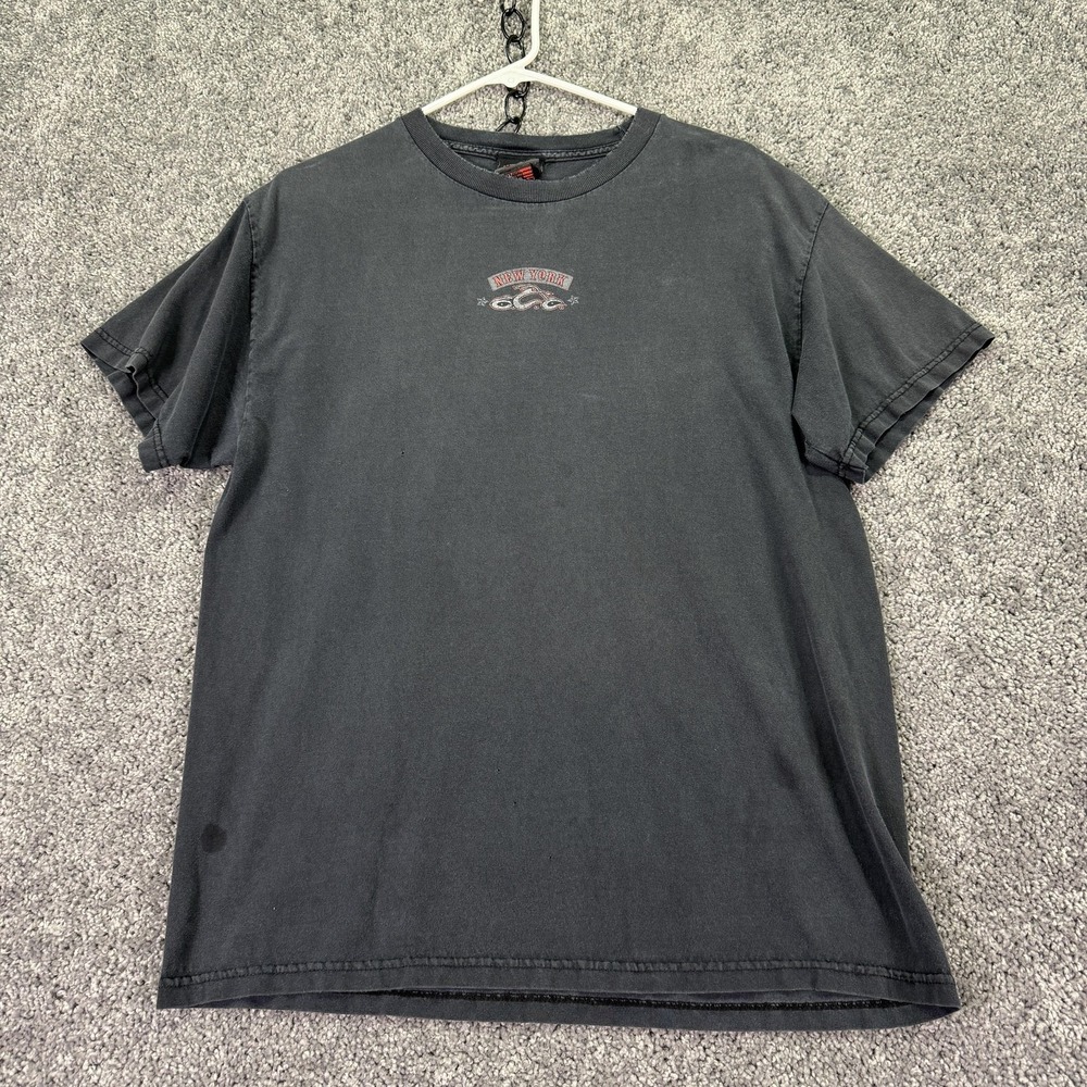 Vintage Orange County Choppers Shirt Mens Large Black Biker Motorcycle Tee NY
